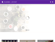 Tablet Screenshot of karmajuice.com